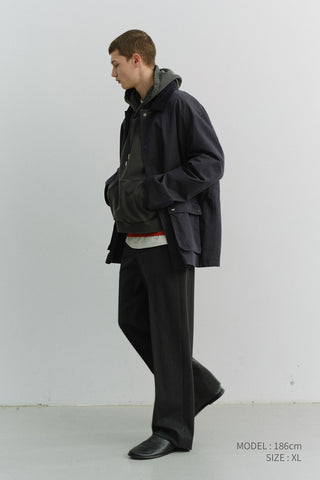 UNISEX COTTON CHORE JACKET INDIGO NAVY