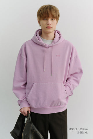 UNISEX GARMENT DYED HOODIE LAVENDER PINK