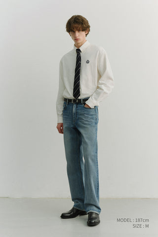 LOW RISE LOOSE JEANS CLASSIC BLUE