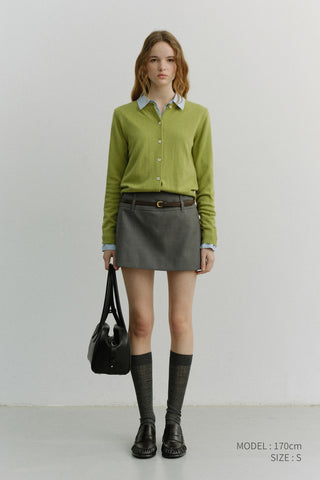 MICRO MINI SKIRT GREY