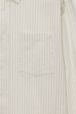 UNISEX INFORMAL SHIRT IVORY STRIPE