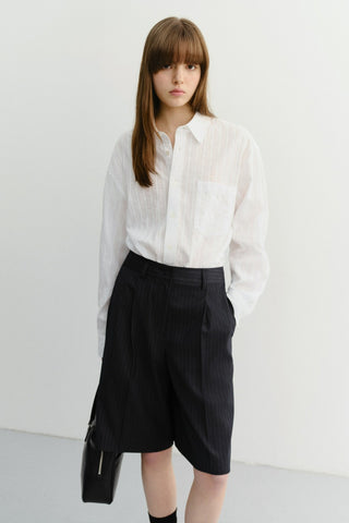BERMUDA SHORTS NAVY STRIPE
