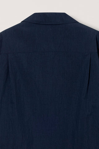 UNISEX OPEN COLLARED SHIRT NAVY