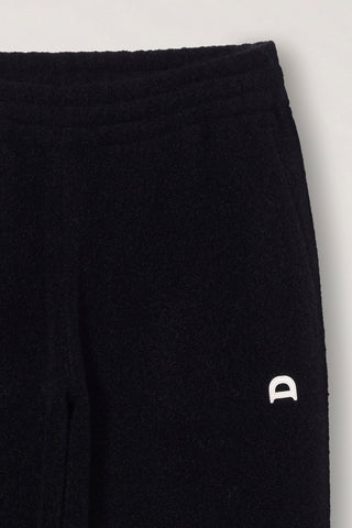 UNISEX BOUCLE JOGGER PANTS BLACK