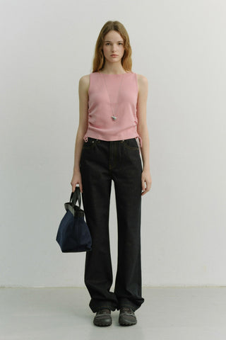 LAYERING KNIT TOP PINK