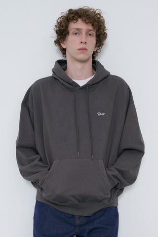 UNISEX GARMENT DYED HOODIE BLACK