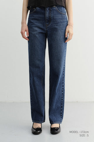 ESSENTIAL CROPPED JEANS CLASSIC BLUE