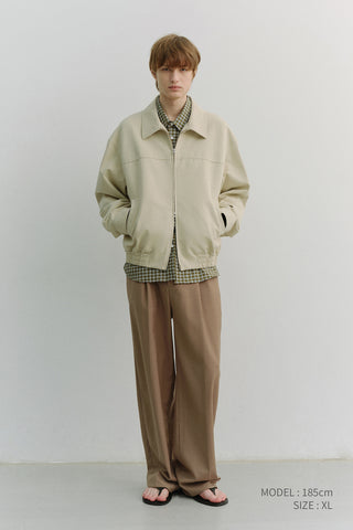 UNISEX COLLARED BLOUSON JACKET SEASALT GREY