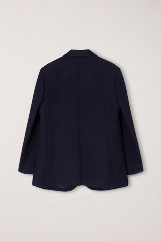UNISEX CLASSIC 2 BUTTON WOOL BLAZER NAVY