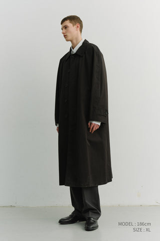 UNISEX REFINED MAC COAT BLACK