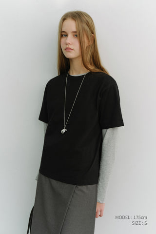 UNISEX LOOSE T-SHIRT BLACK