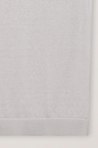 UNISEX SHEER LAYERING KNIT VEST LIGHT GREY