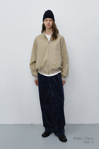 UNISEX VOLUME HARRINGTON JACKET BEIGE