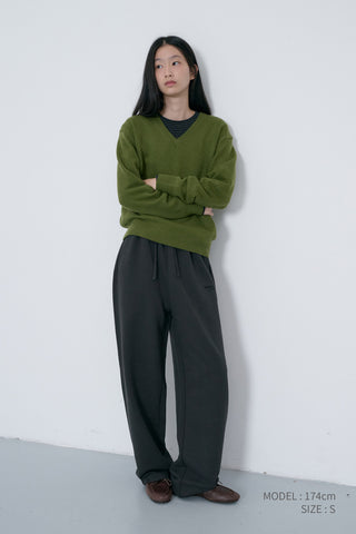 UNISEX STRAIGHT SWEATPANTS SOFT BLACK
