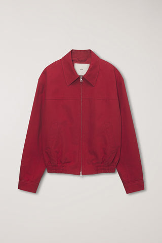 UNISEX COLLARED BLOUSON JACKET RED