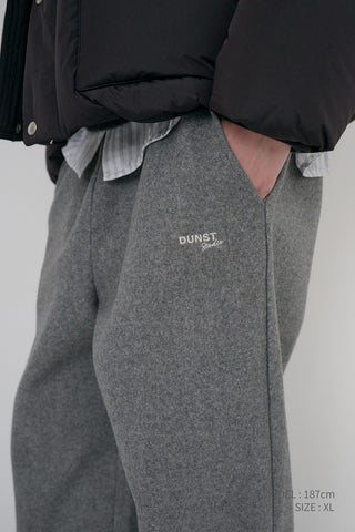 UNISEX JERSEY WIDE PANTS MELANGE GREY