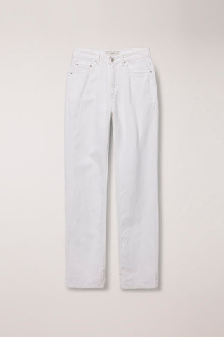 RELAXED SUMMER DENIM PANTS OFF WHITE