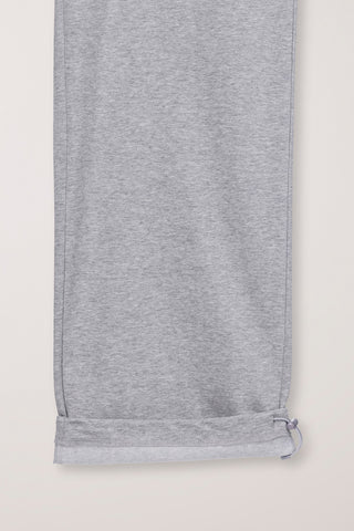 SUMMER WIDE JOGGER PANTS MELANGE GREY