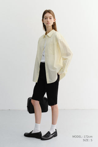 UNISEX SUMMER BREEZE STRIPED OVERSHIRT BUTTER