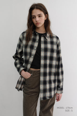 UNISEX WINTER FLANNEL CHECKED SHIRT BLUE