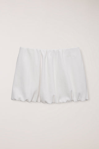 MINI VOLUMED SKIRT WHITE