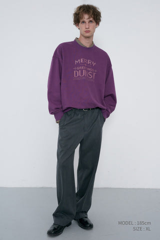 UNISEX PIXEL SWEATSHIRT PURPLE