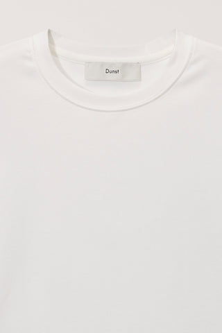 CURVED HEM SLIM TOP WHITE