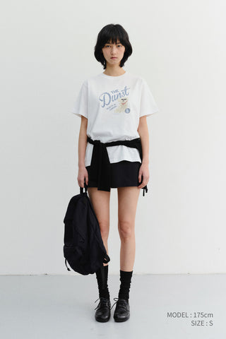UNISEX DRAWING PUPPY T-SHIRT OFF WHITE