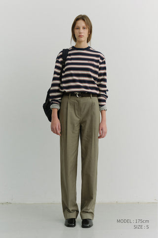 UNISEX STRIPED T-SHIRT NAVY STRIPE
