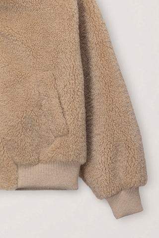 UNISEX BOA FLEECE BLOUSON CAMEL BEIGE