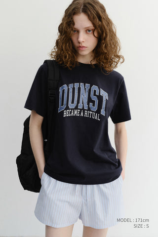 UNISEX VINTAGE ARCH LOGO T-SHIRT FRENCH NAVY