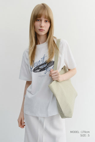 UNISEX VINYL T-SHIRT OFF WHITE