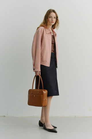 CLASSIC 28 LEATHER BAG TAN