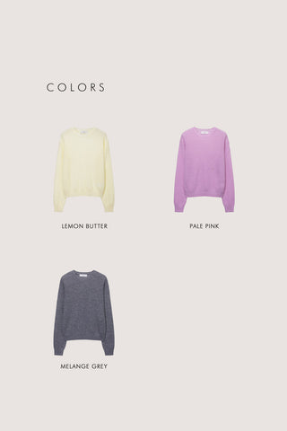 UNISEX HAIRLY SWEATER LEMON BUTTER