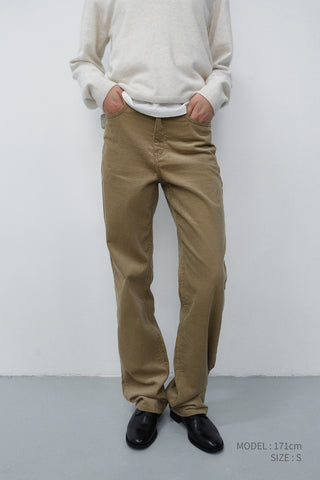 ESSENTIAL STRAIGHT CORDUROY JEANS ETOUPE