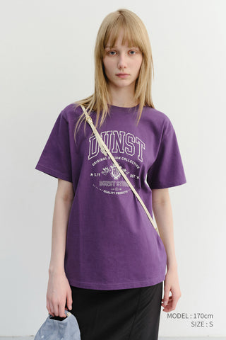 UNISEX CUPID ARCH LOGO T-SHIRT DEEP PURPLE