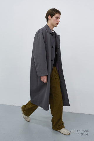 UNISEX REFINED MAC COAT ASH GREY