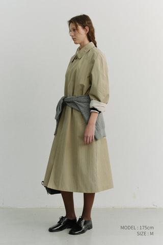 UNISEX REFINED MAC COAT KHAKI