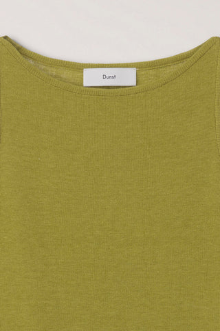 LAYERING KNIT TOP OLIVE GREEN