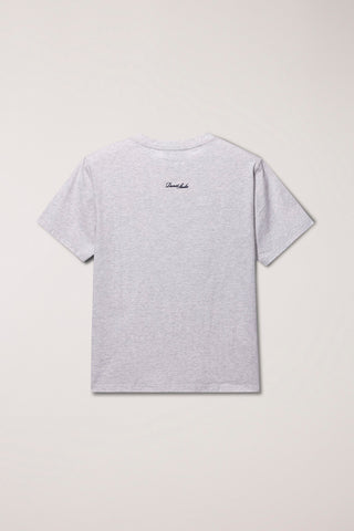 UNISEX MARINE LOGO T-SHIRT LIGHT MELANGE GREY