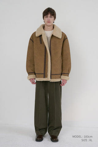 UNISEX B-3 SHEARLING JACKET CAMEL