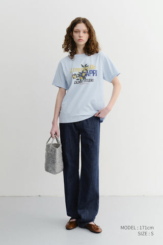 UNISEX LIMONCELLO T-SHIRT SOFT BLUE