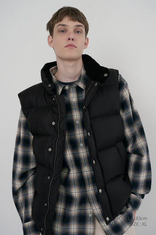 UNISEX GOOSE DOWN VEST BLACK