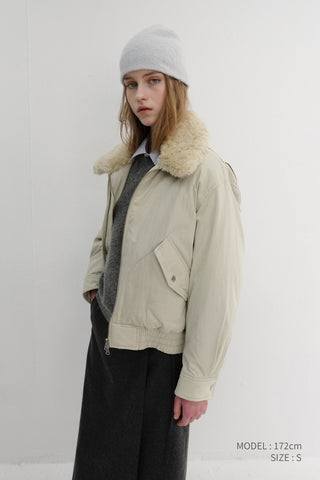 UNISEX FLIGHT PADDED JACKET BEIGE