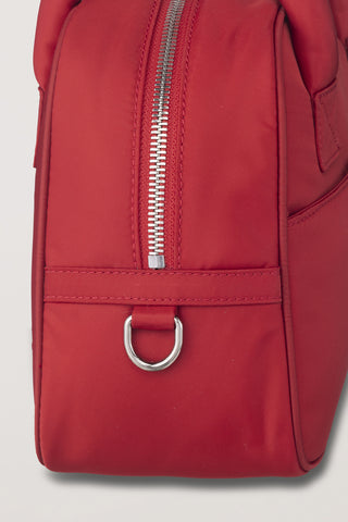 NYLON BOSTON TOTE BAG RED