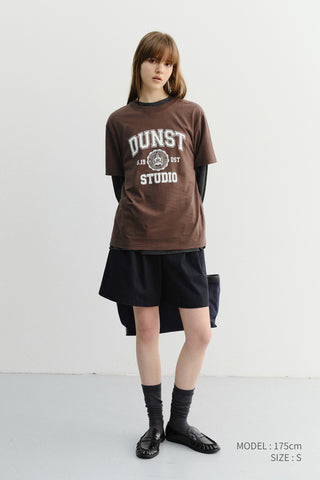 UNISEX CLASSIC LOGO T-SHIRT BROWN