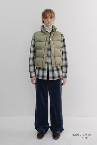 UNISEX GOOSE DOWN VEST SAGE GREEN