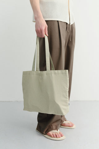 STRIPE EASY SHOPPER OLIVE STRIPE
