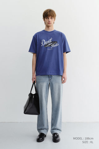 UNISEX VINYL T-SHIRT BLUE