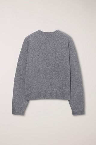 UNISEX SHAGGY DOG SWEATER MELANGE GREY